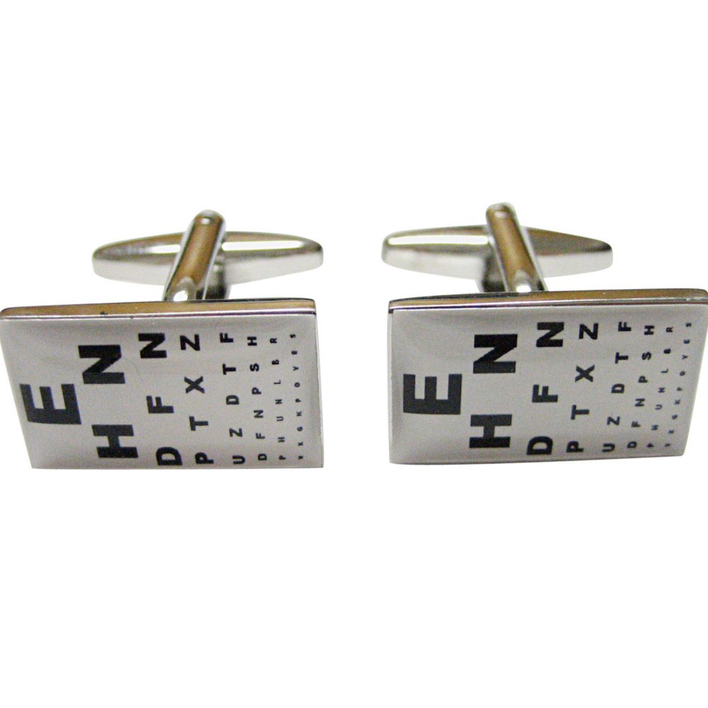 Rectangular Optometrist Cufflinks - image 1